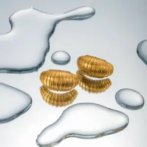 Stainless Steel PVD Gold Earring for Women 10 A56bcde6ed9314d948078fdbaf61aab48m