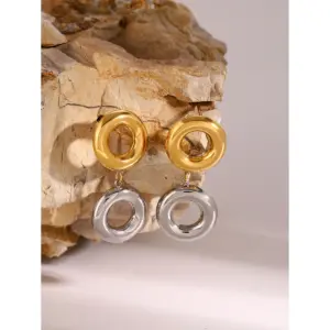 Stainless Steel Circular Earrings for Women 9 A59971ce3ece445469a41c701f712475b1