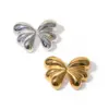 Stainless Steel Butterfly Earrings JDE2312095