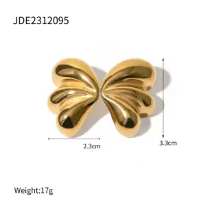 Stainless Steel Butterfly Earrings JDE2312095 13 A6c44d06e181744ce8b8314eded6949d0y