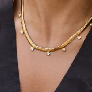Elegant Gold Stainless Steel Necklace for Women