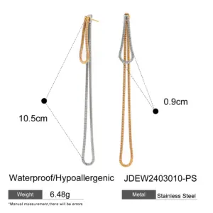 Stainless Steel Tassel Earrings for Women 11 A75a1869664ec45c7acffba5e7da8e4dba