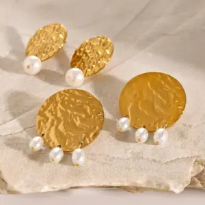 Vintage Stainless Steel Pearl Drop Earrings 10 A75de6daae7a44a93b7252cf19218e770e