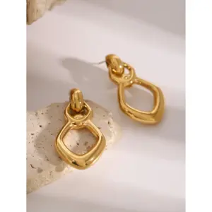 Rhombic Stainless Steel Gold Earrings for Women 9 A779888a02094466f9920e4f9f5b8ea69s