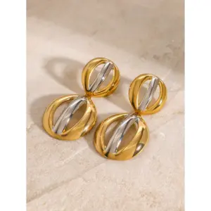 Stainless Steel Gold Hoop Earrings 19mm 8 A77be550a7dd94925b8a599321dfa9469P