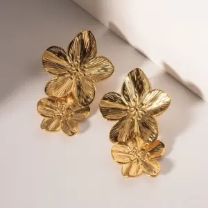 Vintage Gold Stainless Steel Statement Earrings 11 A791b860adf6545ceaa5c62951b4f4a9dP