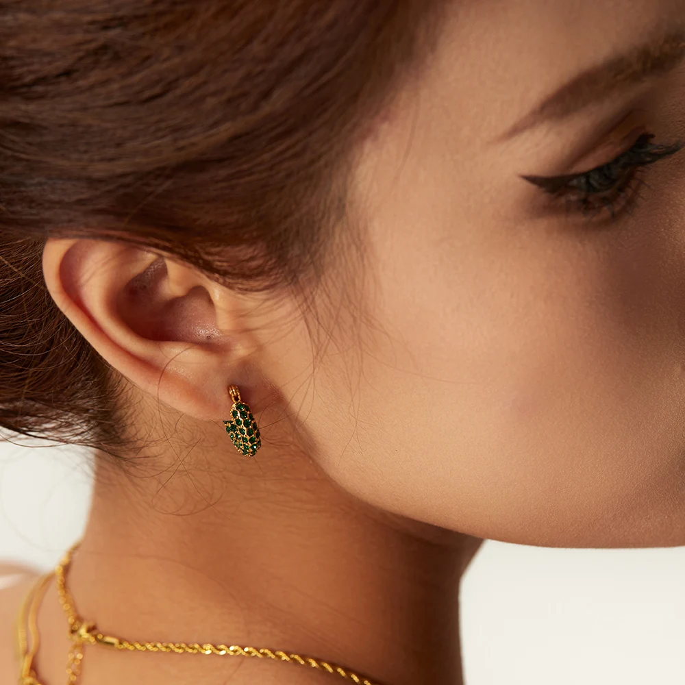 Stainless Steel Geometric Hoop Earrings Collection 5 Stainless Steel Geometric Hoop Earrings Collection - Image 5