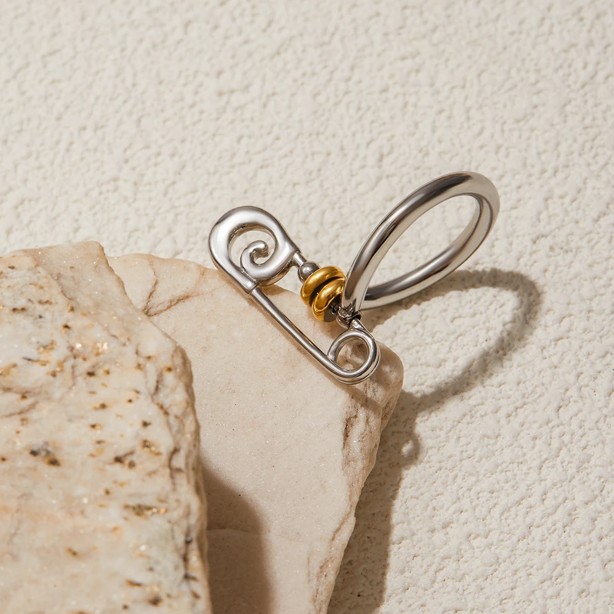 Stainless Steel Women's Skeleton Gold Ring 5 Stainless Steel Women's Skeleton Gold Ring - Image 5