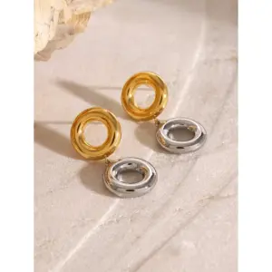 Stainless Steel Circular Earrings for Women 10 A85119cc38ad742ea9bc60e85be1a2331P