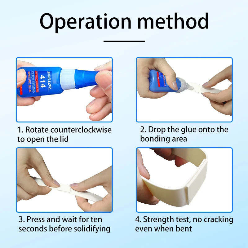 LoOLIFL 414 Super Glue 20-25ml for Repairs 2 LoOLIFL 414 Super Glue 20-25ml for Repairs - Image 2