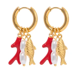 Gold Stainless Steel Jewelry Set with Charms 14 A89e8afed57944dc5bc16e2fafa4cf386z 2