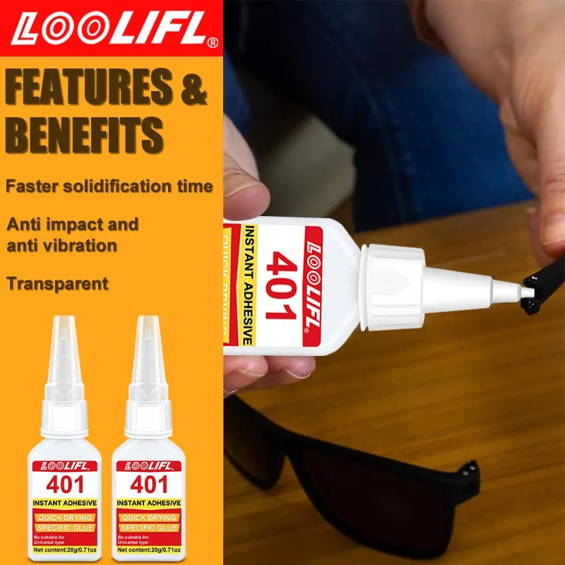 LOOLIFL 401 Super Glu 20ml Waterproof Bond 4 LOOLIFL 401 Super Glu 20ml Waterproof Bond - Image 4