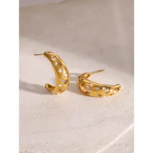 Celestial Stainless Steel Crescent Earrings 10 A93bee1f3969646679a9f1986cdb83810c