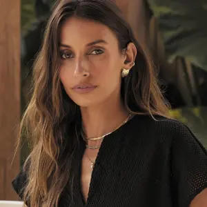 Gold Stainless Steel Geometric Earrings 10 A9d9b03cce4a640ffa47560ab03fb91d2v