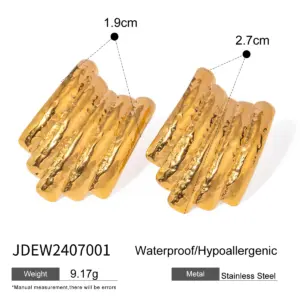 Gold Stainless Steel Geometric Earrings 13 Ab1d09327303b44d895ff93fe47979d3bZ