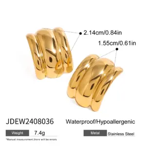 Stainless Steel Geometric Stud Earrings for Women 19 Ab27a3efa257a4aadb33dcba18a88cb6ev