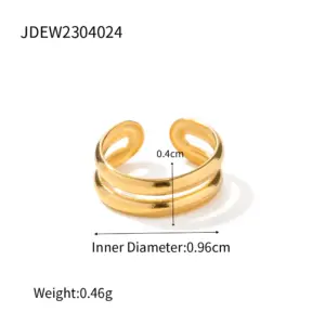 Gold Stainless Steel Double Circular Earrings 11 Aba639b3c07a842f4b1b1da6182cdbe73l