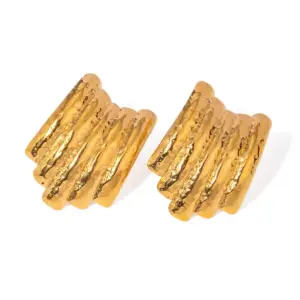 Gold Stainless Steel Geometric Earrings 12 Abfe94f62b86e4471b5a9044d2d39d0f2g