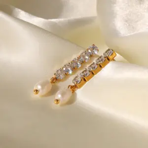 Stainless Steel Freshwater Pearl Earrings 10 Ad3887e21796f4f629096a11bdc1056cdC