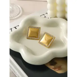 Stainless Steel Gold Square Earrings for Women 7 Ad566efcdba2e498a9b7bcce705833fc8u