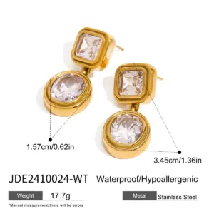 Stainless Steel Heart-Shaped Zircon Earrings 19 Ad5befffeaa544b868bfea8a70f543b163