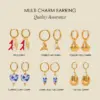 Stainless Steel Gold Hoop Earrings for Women