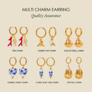 Stainless Steel Gold Hoop Earrings for Women