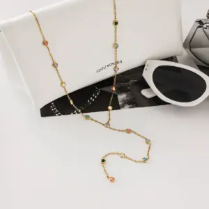 Vibrant Stainless Steel Y-Shaped Necklace 12 Ad89867bb14be4db7a608c56c5c70fc78F 1