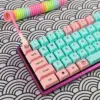 Vibrant Rainbow Purple Keyboard Cable for Melody 96