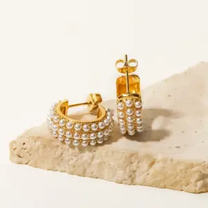 Stainless Steel Pearl Hoop Earrings 9 Adece56a84d8c4a18ad4f27e90e2934aeA