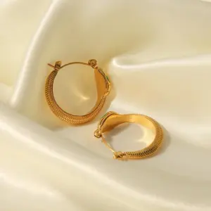Stainless Steel Gold Snake Hoop Earrings 9 Ae1e8b08603654e9b9eecc714643700f7C