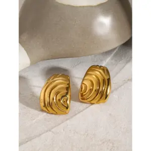 Stainless Steel Geometric Gold Earrings 10 Aea70b7b0893a4445a2caa03d07758d46F