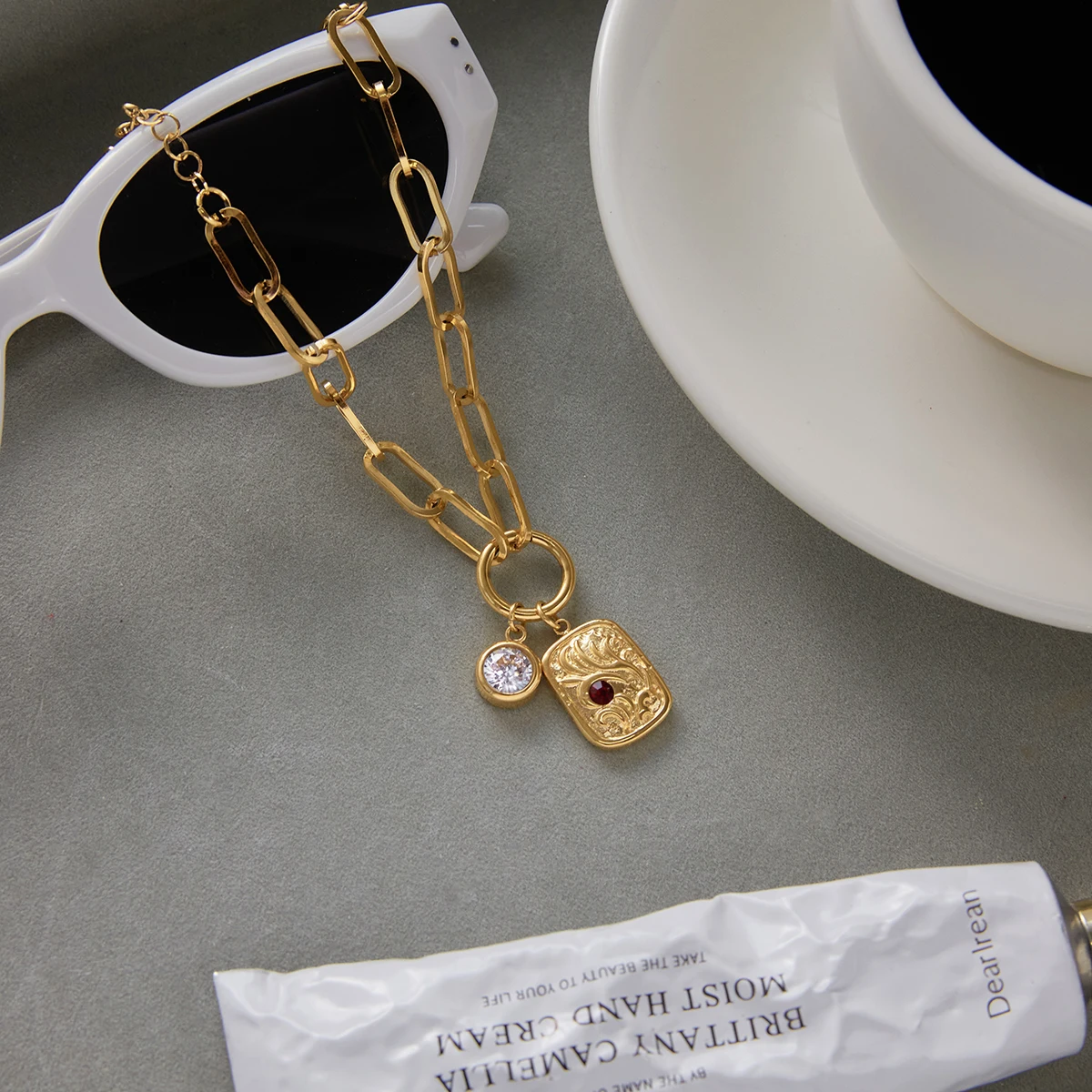 Women's Gold-Toned Stainless Steel Cuff Bracelet 6 Women's Gold-Toned Stainless Steel Cuff Bracelet - Image 6