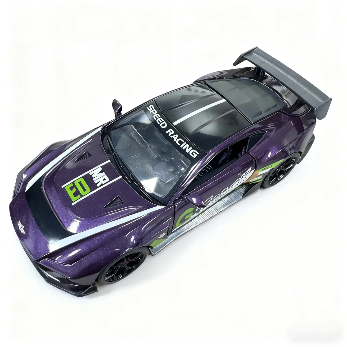 Purple Alloy Die-Cast Sports Car Model 1:22 Scale 5 Purple Alloy Die-Cast Sports Car Model 1:22 Scale - Image 5
