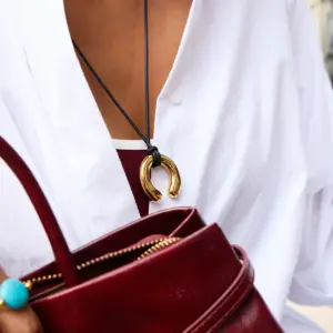 Stainless Steel Gold Horseshoe Necklace 10 Af2264316eeef4f349b0e787352c5c292V