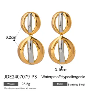 Stainless Steel Gold Hoop Earrings 19mm 12 Af4013f1224004499aece287cce4edee4L 1