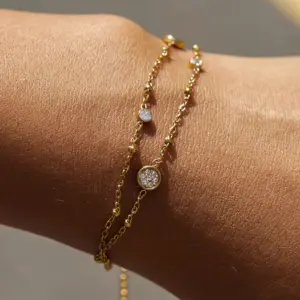 Elegant Gold-Tone Stainless Steel Beaded Bracelet 9 Af4d613115586422893703b12666ba04fd