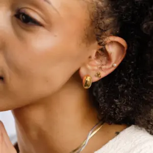 Gold Stainless Steel Elliptical Earrings Set 15 Af7ce45aa1e0e4d67938123cc5bbfaf198