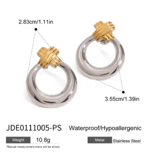 Vintage Stainless Steel Gold Knot Earrings 13 Af8c48a7eaf2f4ddc9ce60b9d51f99efbE