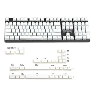YMDK PBT Doubleshot RGB Keycap Set for Mechanical Keyboards 12 H008c7fdb92df4c20bbf3a4bf87a8127ev