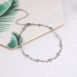 Stainless Steel Cross Bracelet for Women 11 H018c33c26fea45cfb5f98dae67cbd06fd