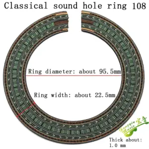 Elegant Classical Guitar Sound Hole Inlays Set 9 H027a6779e8814de188d55ebfb9525594d