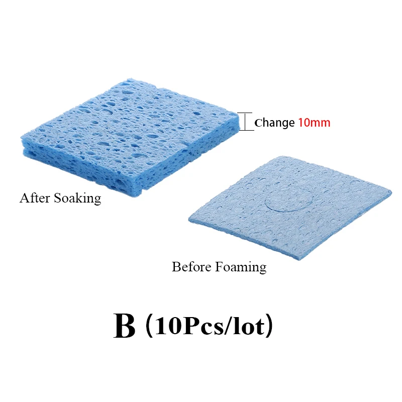 Bright Blue and Yellow Soldering Cleaning Sponges Set 8 Bright Blue and Yellow Soldering Cleaning Sponges Set - Image 8