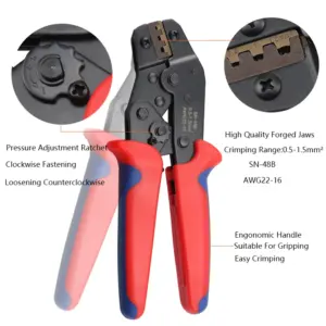Professional Crimping Pliers Set for Electrical Work 10 H03108ec9d2074fad944a739c9f3f52e4X 1
