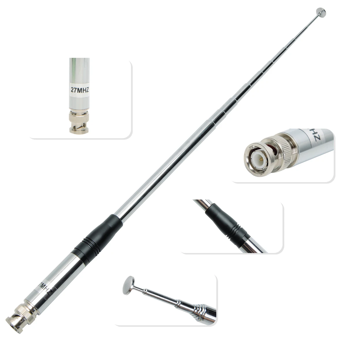 ABBREE 130cm Telescopic CB Radio Antenna 3 ABBREE 130cm Telescopic CB Radio Antenna - Image 3