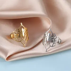 Vintage Floral Filigree Adjustable Ring for Women 14 H03a3c4d2a00e4abeba0b37e8643ad377I