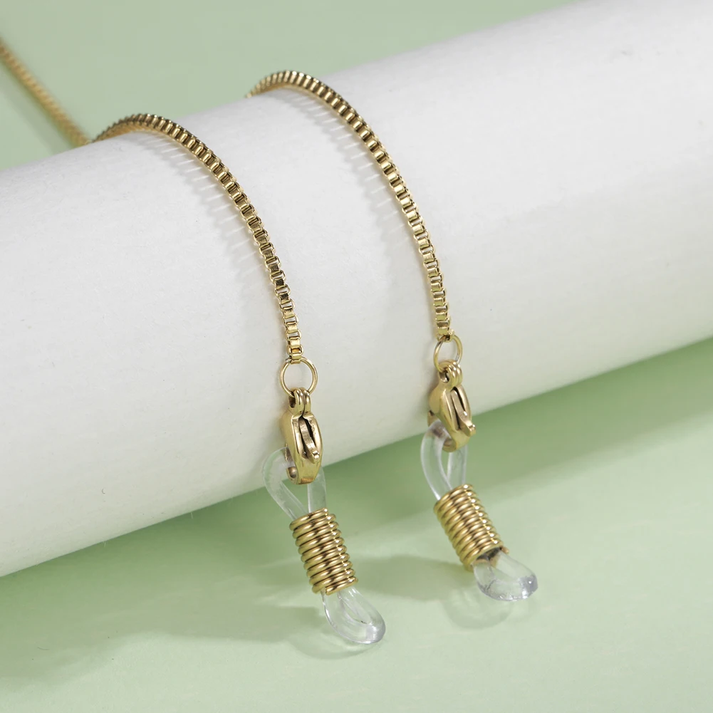 Stainless Steel Glasses Chain with Silicone Tips 10 Stainless Steel Glasses Chain with Silicone Tips - Image 10