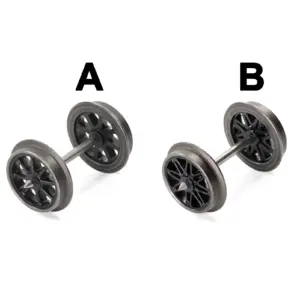 HO Scale Spoked Metal Wheels Set for Trains