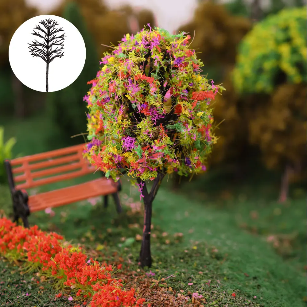 Miniature Black Tree Set for Dioramas (50 Pieces) 5 Miniature Black Tree Set for Dioramas (50 Pieces) - Image 5