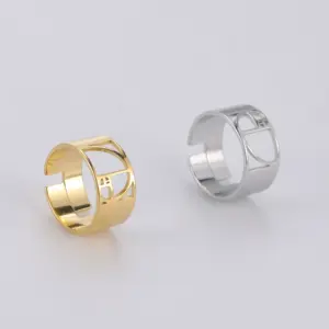 Fibonacci Spiral Adjustable Stainless Steel Ring 12 H083a8f4859ec4577ab0e4147dfa399d4V